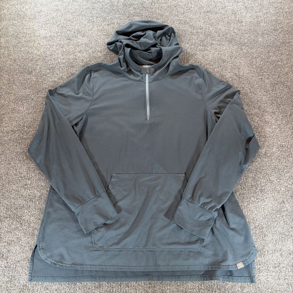 L.L. Bean Women's All-Day Active Pullover Hoodie Dark Teal Size XL